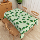 Lofaris Fresh Summer Floral Leaves Pattern Green Tablecloth